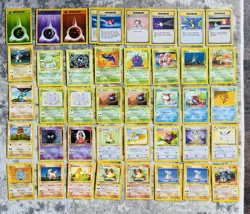 1999 WOTC Pokemon Cards LOT 41 Common Uncommon Rare Base Cards MP-NM - Image 1