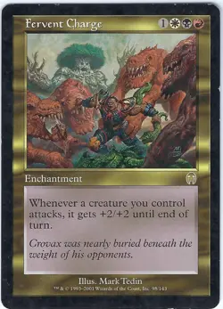 Fervent Charge Apocalypse Rare - MTG Magic the Gathering Card - Image 1