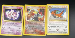Mewtwo Dragonite Entei Movie Promo WOTC Black Star Lot Pokemon Cards Vintage - Image 1