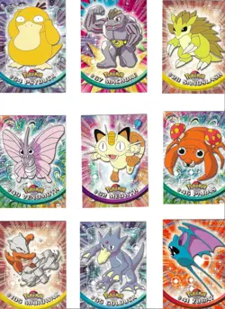 Topps Vintage Pokemon Card Lot (10 Cards) - Image 1