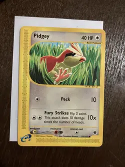 Pokemon TCG E-Reader Expedition Lot Pidgey Vulpix Exeggcute 2002 3 Cards - Image 4
