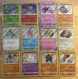 Shiny Pokemon Card Lot - 12 Cards: 10 Shiny & 2 Radiant - NM/M Condition - Image 1