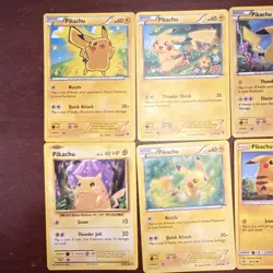 Pokemon Pikachu Basic TCG Cards Lot of 12 - XY, Sun & Moon, Sword & Shield Sets - Image 2