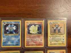 Lot of 6 vintage Pokemon cards-poliwrath, ninetails, scyther, muk, Magneton - Image 2