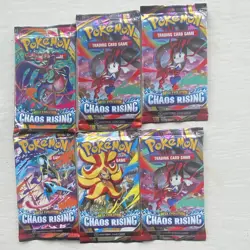 Nintendo Pokemon TCG Chaos Rising Booster Pack Lot 6 - 10 Cards Each, English - Image 2