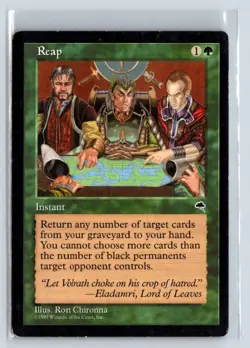 Reap Tempest Uncommon Green Instant - MTG Magic the Gathering Card - Image 1