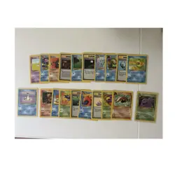 Pokemon TCG 1999 Vintage Fossil Lot- 20 Cards Lapras Muk Kabuto Slowpoke LP - Image 1