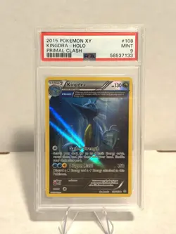 2015 Pokemon XY Primal Clash Kingdra Holo Rare 108/160 PSA 9! CLEAN! - Image 1