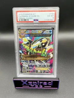 Primal Kyogre EX (Alpha - 149 Full Art) 149/160 XY - Primal Clash Holo PSA 6 - Image 1