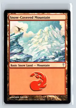 (3X) SnowCovered Mountain Coldsnap Common - MTG Magic the Gathering Card - Image 1