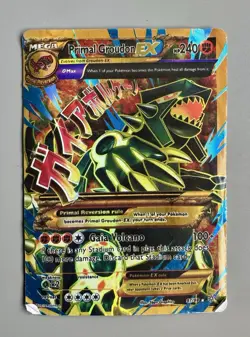 Primal Groudon EX 97/98 XY Ancient origin Pokemon TCG secret Rare Shiny Full Art - Image 1