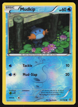 Pokemon TCG - Primal Clash - Mudkip 33/160 Reverse Holo - P - Image 1