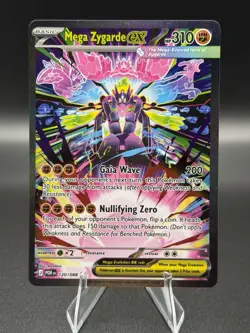 Pokemon TCG Mega Zygarde EX Full Art Holo ENG 120/088 XY 2016 Age 6+ - Image 1