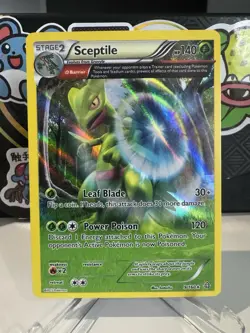 Pokemon TCG Sceptile Primal Clash Card 8/160 Rare Holo NM Condition - Image 1