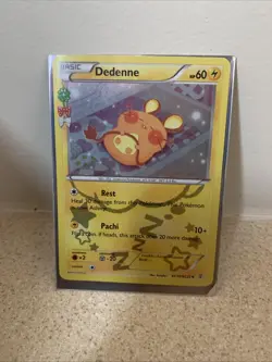 Dedenne RC10/RC32 Generations Holo 2016 Pokemon TCG Card Radiant Collection - Image 1