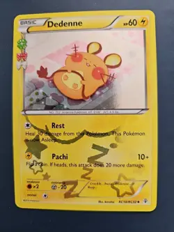 Dedenne RC10/RC32 Generations Holo 2016 Pokemon TCG Card Radiant Collection - Image 1