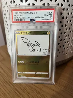Pokemon Pikachu TCG Yu Nagaba Promo Card 208/S-P PSA10 - Image 3