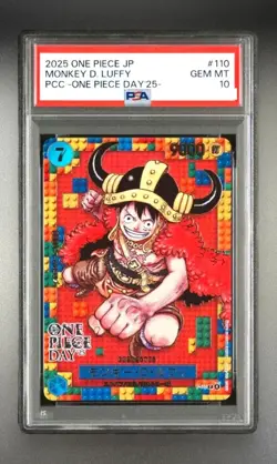PSA 10 Monkey D. Luffy P-110 ONE PIECE Day 2025 Japanese ONE PIECE Card - Image 1