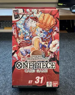 Bandai One Piece Card Game ST-31 Starter Deck Red Monkey D. Luffy - Image 1