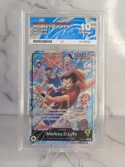 Monkey D Luffy Op15-098 Leader Parallel Alt Art One Piece Card English ACE 10 - Image 1