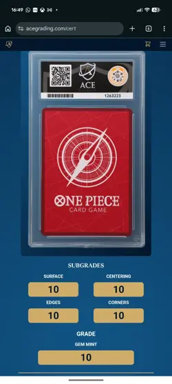 Monkey D Luffy Op15-098 Leader Parallel Alt Art One Piece Card English ACE 10 - Image 5