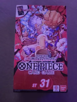 Bandai One Piece Card Game Starter Deck Monkey D. Luffy ST-31 English + Pack - Image 1