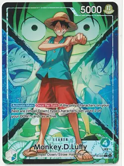 One Piece Card Game Monkey D. Luffy Leader OP16-022 The Time of Battle Foil - Image 1
