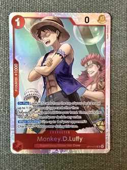 Monkey D Luffy OP14-013 SR One Piece Card - Image 1