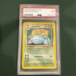 1999 Venusaur Holo Rare Pokemon Card TCG Base Set 15/102 PSA 9! - Image 1