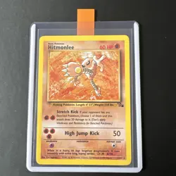 Hitmonlee - Non Holo Rare 22/62 Fossil Pokemon Card WOTC - Image 3