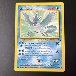 Pokemon TCG Articuno Card 17/62 WOTC Fossil Set Non-Holo Rare Vintage LP - Image 1