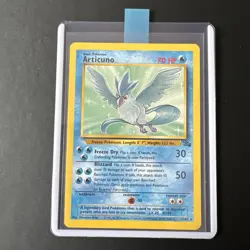 Pokemon TCG Articuno Card 17/62 WOTC Fossil Set Non-Holo Rare Vintage LP - Image 3