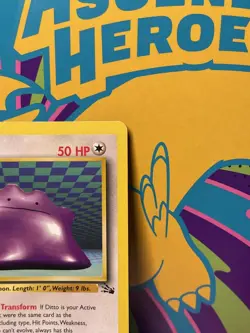 Pokemon TCG Ditto Fossil, Unlimited Rare, Non-Holo Card 18/62 - Image 3