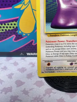 Pokemon TCG Ditto Fossil, Unlimited Rare, Non-Holo Card 18/62 - Image 4
