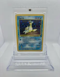WOTC Pokemon TCG Lapras 10/62 Fossil Holo Rare Unlimited 80 HP Eng 1999 🔥 - Image 1