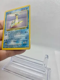 WOTC Pokemon TCG Lapras 10/62 Fossil Holo Rare Unlimited 80 HP Eng 1999 🔥 - Image 2