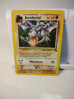 Pokemon TCG Aerodactyl Fossil Holo Rare Card 1/62 Nm - Image 1