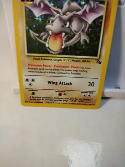Pokemon TCG Aerodactyl Fossil Holo Rare Card 1/62 Nm - Image 5