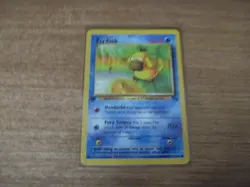 Pokemon Card Psyduck 1st Edition TCG Fossil Super Rare Non Holo 10/62 NM/LP - Image 1