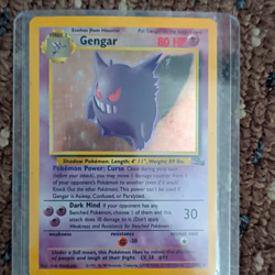 Pokemon TCG Gengar Fossil Holo Rare 5/62 English 80 HP Stage 2 Unlimited - Image 1