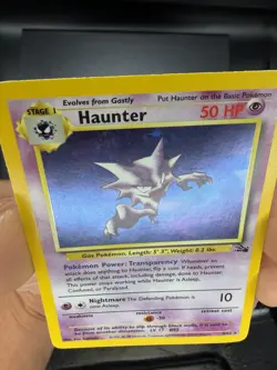 Haunter 6/62 Holo Rare Fossil WOTC 1999 Unlimited English Pokemon Card HP 50 - Image 2
