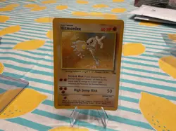 Pokemon TCG Hitmonlee Fossil Holo Rare Unlimited, Lightly Played - Image 1