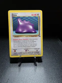 Pokemon TCG Ditto Fossil, Unlimited Rare, Non-Holo Card 18/62 - Image 1