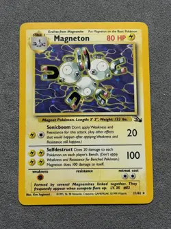 Pokemon TCG: Magneton 11/62 - Fossil Unlimited - holo rare - Image 1