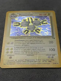 Pokemon TCG: Magneton 11/62 - Fossil Unlimited - holo rare - Image 3