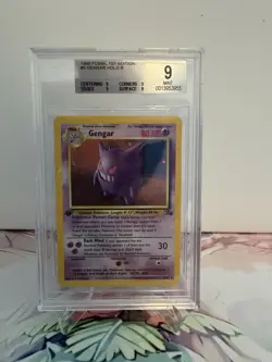 Gengar 5/62 Fossil 1st Edition Holo Rare English Pokemon TCG Card - Image 1
