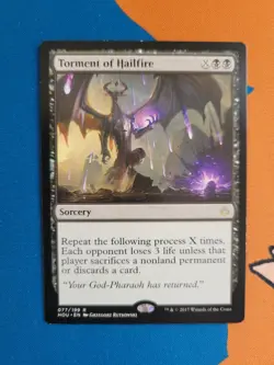 MTG Torment of Hailfire 077/199 Hour of Devastation Rare Black Sorcery EN - Image 3