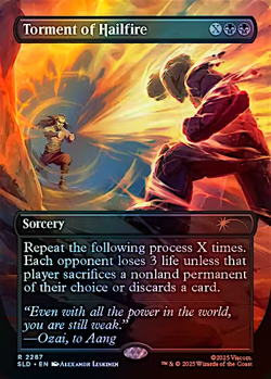 MTG Torment of Hailfire FOIL Secret Lair 2287 - Image 1