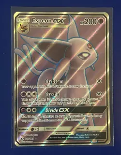 Espeon GX Full Art 140/149 SM Base Set Ultra Rare Holo English 2017 NM - Image 1