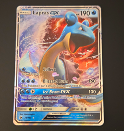 Pokemon TCG Lapras GX 35/149 SM Base Set Holo Ultra Rare ENG 2017 190HP - Image 1